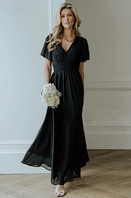 Birdie Maxi Dress | Black