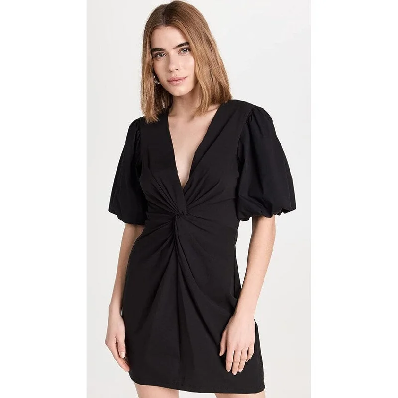 Cinq à Sept Women's Bette Mini V-Neck Dress, Black