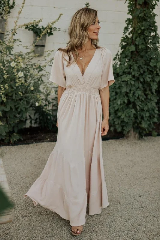 Delilah Maxi Dress | Blush