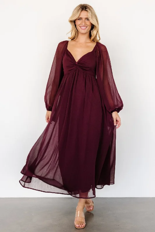 Dione Midi Dress | Mahogany