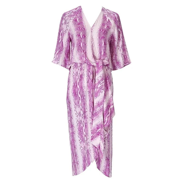 Essential Antwerp Women's Dooler Purple Tied Knot Midi Dress