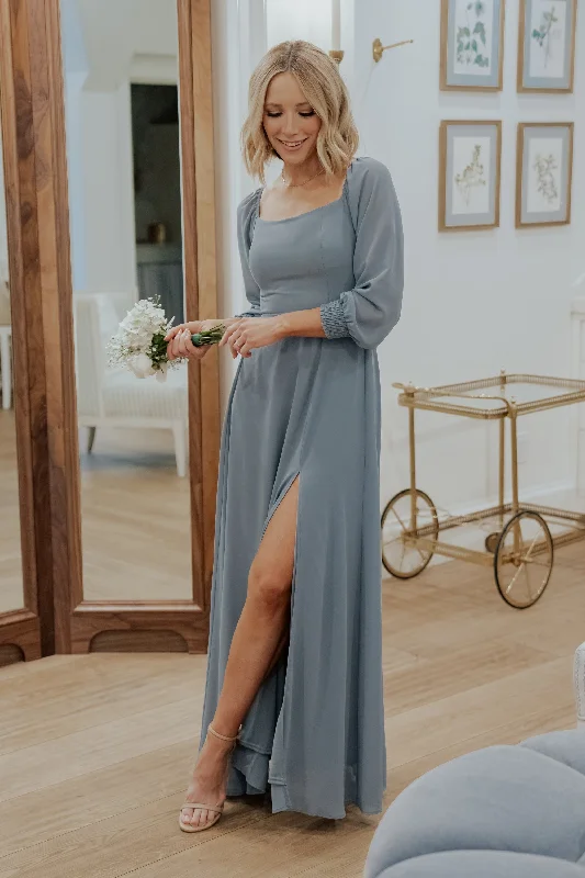 Giselle Maxi Dress | Dusty Blue