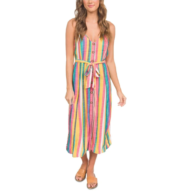 Hurley Womens Sara Blouson Midi Dress