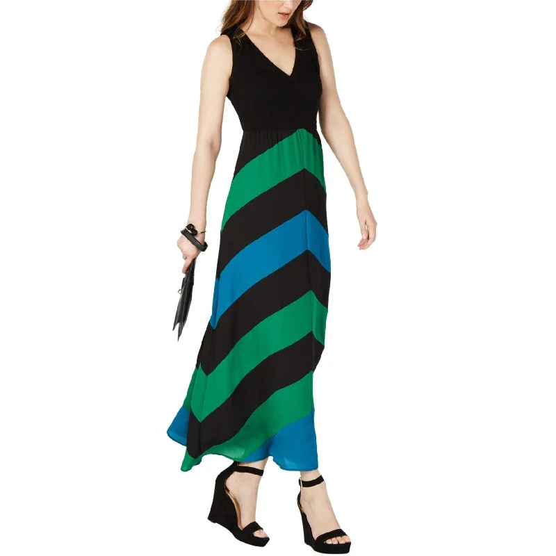 I-N-C Womens Chevron Maxi Dress