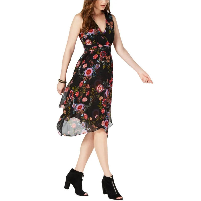 I-N-C Womens Handkerchief Hem Midi Dress