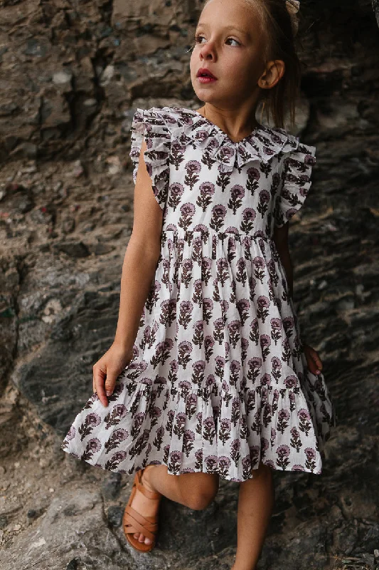 Mini Marjorie Dress in Block Print - FINAL SALE