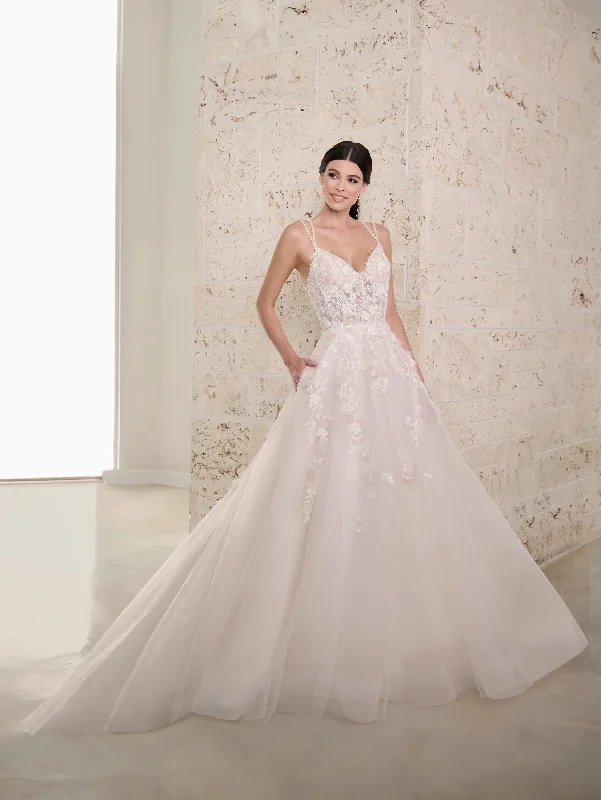 Applique Sleeveless A-line Bridal Gown by Adrianna Papell 31301