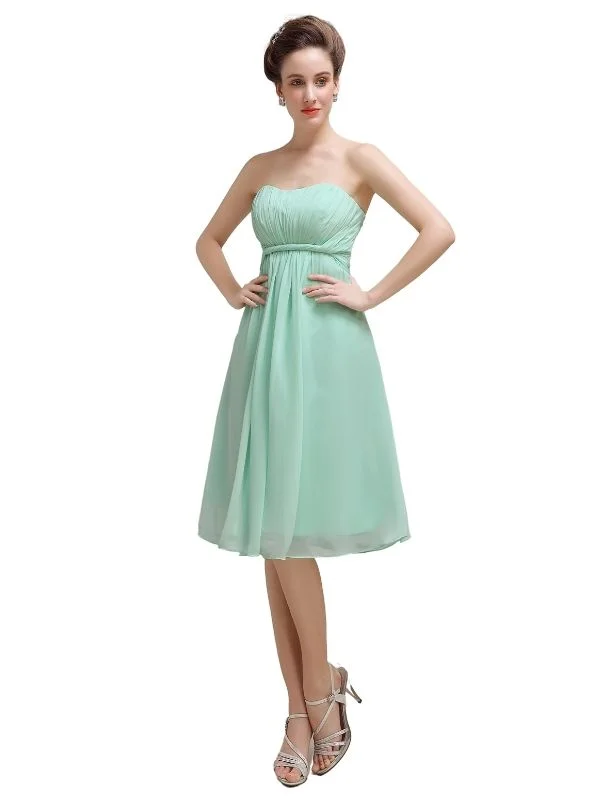 Sweetheart Knee-Length A-Line Bridesmaid Dresses